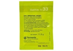Дрожжи пивные SAFALE S-33; Франция; Fermentis; ШТ. 25867