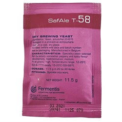 Дрожжи пивные SAFALE T-58; Франция; Fermentis; ШТ. 25868