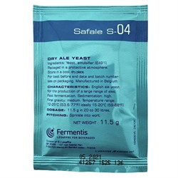 Дрожжи пивные SAFALE S-04; Франция; Fermentis; ШТ. 25869