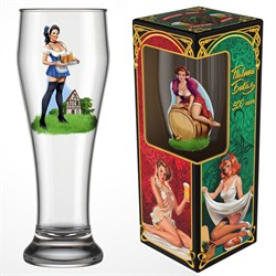 Бокал пивной 500 мл "Pin-up beer" Подарочный 303-Д 2988