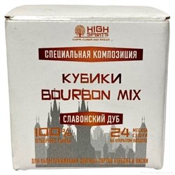 Кубики дубовые «Bourbon Mix» (смесь обжигов) коробочка, 40 гр 3359