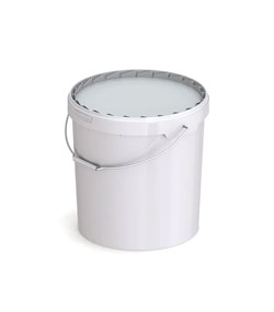 Бак для брожения 20л белая с крышкой 3401