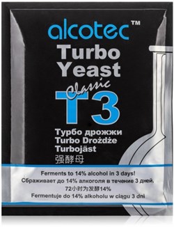 Дрожжи ALCOTEC Classic T3 TURBO 3788